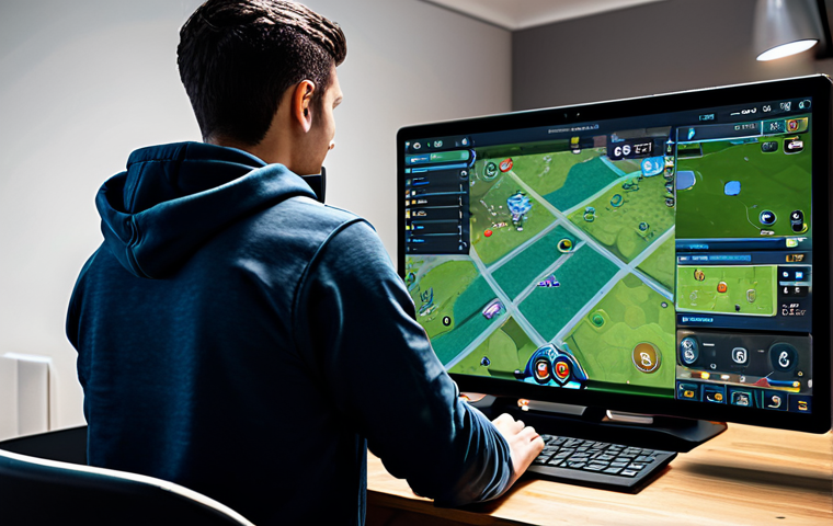 A focused young adult male, wearing a modest, dark hoodie and jeans, intensely reviewing gameplay on a large tablet in a clean, professional home gaming setup. The screen displays a tactical view of a mobile game, highlighting strategic positions and movement paths. The room is modern and well-lit, with subtle gaming accents like a high-quality headset on the desk. The atmosphere is one of calm analysis and dedication. fully clothed, modest clothing, appropriate attire, professional dress, safe for work, appropriate content, family-friendly, perfect anatomy, correct proportions, natural pose, well-formed hands, proper finger count, natural body proportions, professional photography, high quality, realistic rendering.